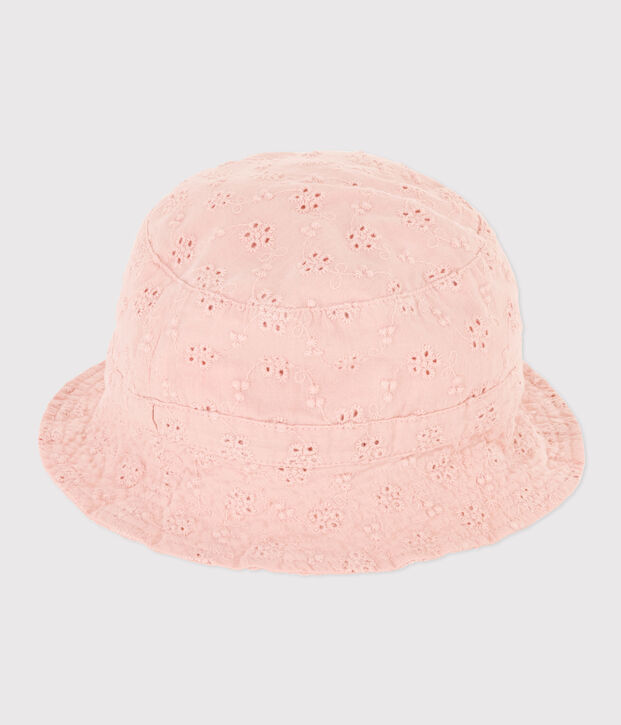 Bob con pizzo sangallo rosa