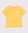 T-shirt a maniche corte in cotone con stampa bambino giallo ORGE