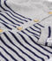Tutina lunga bebè in 100% cashmere grigio SUBWAY/blu SMOKING