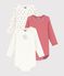 Set di body a maniche lunghe in cotone con stampa Natale neonato multicolore