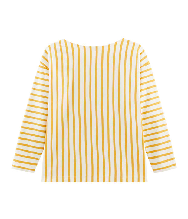 Marini&egrave;re donna grafica bianco/giallo