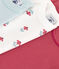 Confezione da 3 body manica corta a fiori in cotone variante 1