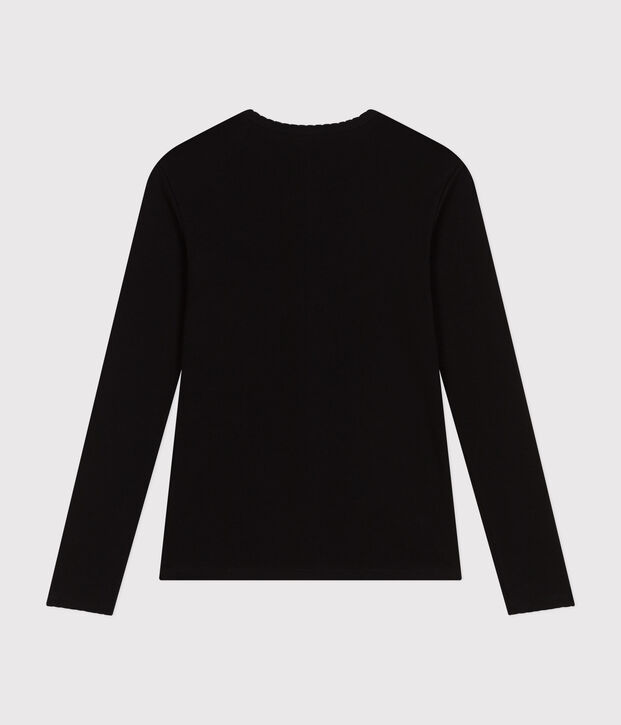 T-shirt L'ICONIQUE cocotte in cotone Donna nero