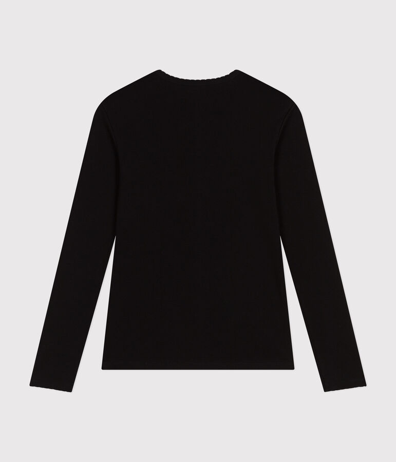 T-shirt L'ICONIQUE cocotte in cotone Donna nero