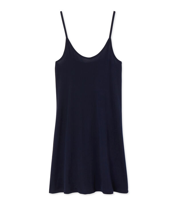 Chemise &agrave; bretelles femme en coton l&eacute;ger blu