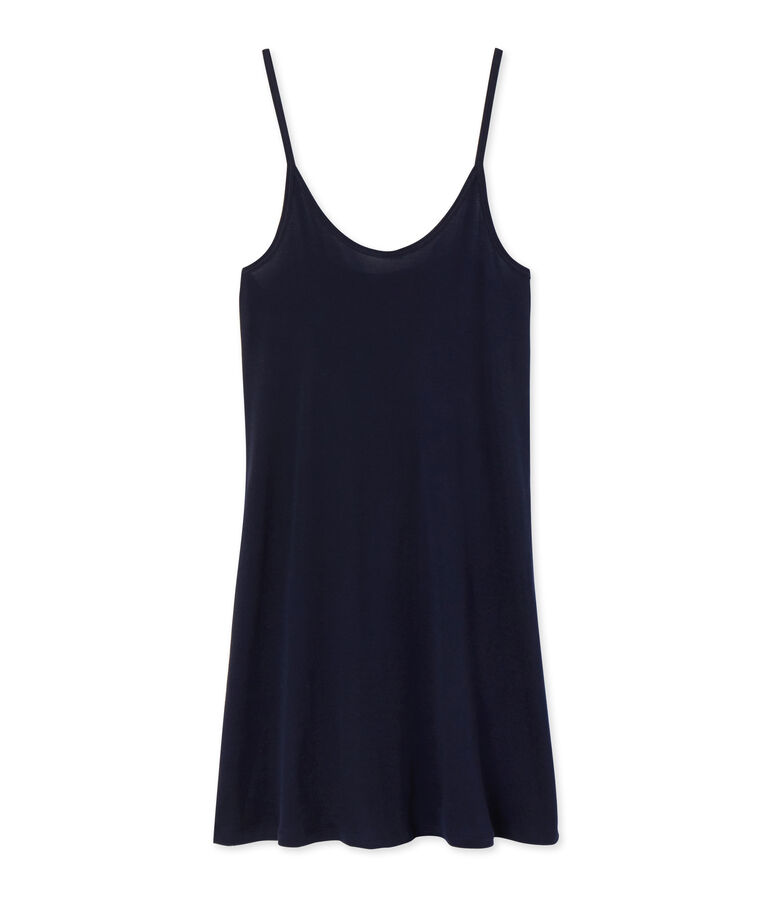 Chemise &agrave; bretelles femme en coton l&eacute;ger blu