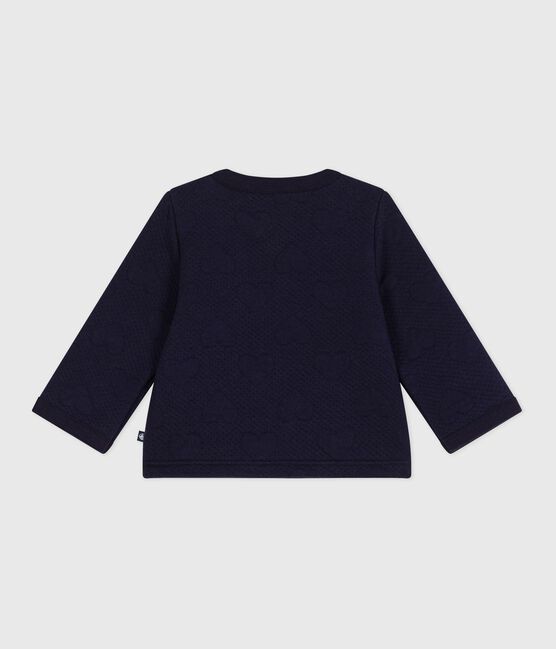 Cardigan in cotone spesso con motivo a cuori neonata SOIR