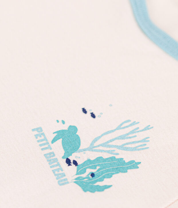 T-shirt bambino a maniche corte in cotone beige