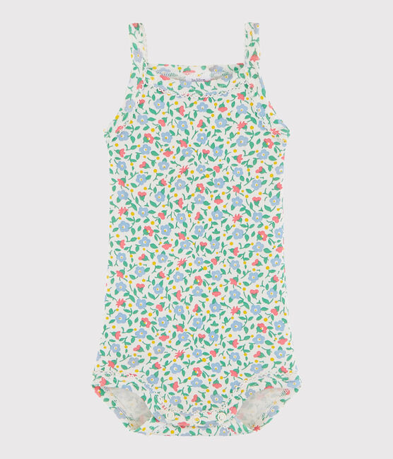 Body con spalline bebè femmina bianco MARSHMALLOW/bianco MULTICO
