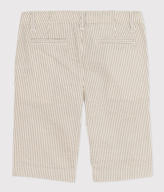 Bermuda in seersucker bambino MARECAGE/ MARSHMALLOW