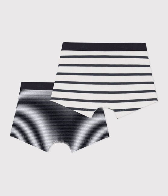 Confezione di 2 boxer a righe bambino variante 1