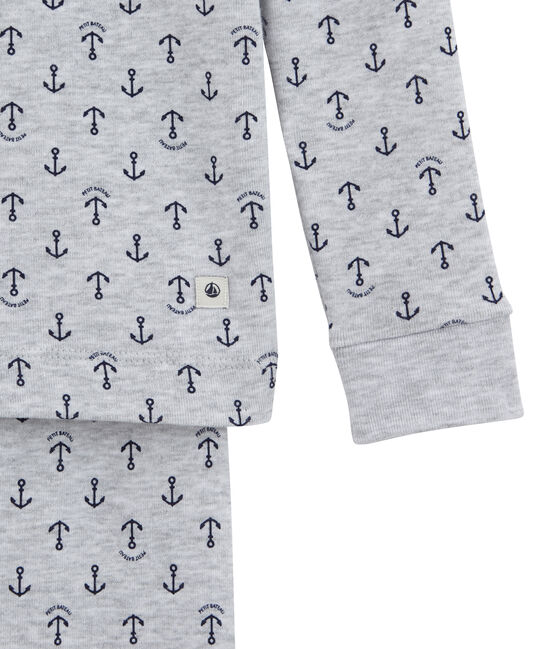 Pigiama per bambino grigio POUSSIERE/blu MEDIEVAL