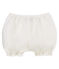 Culotte bloomer bebè bambina in lino bianco MARSHMALLOW