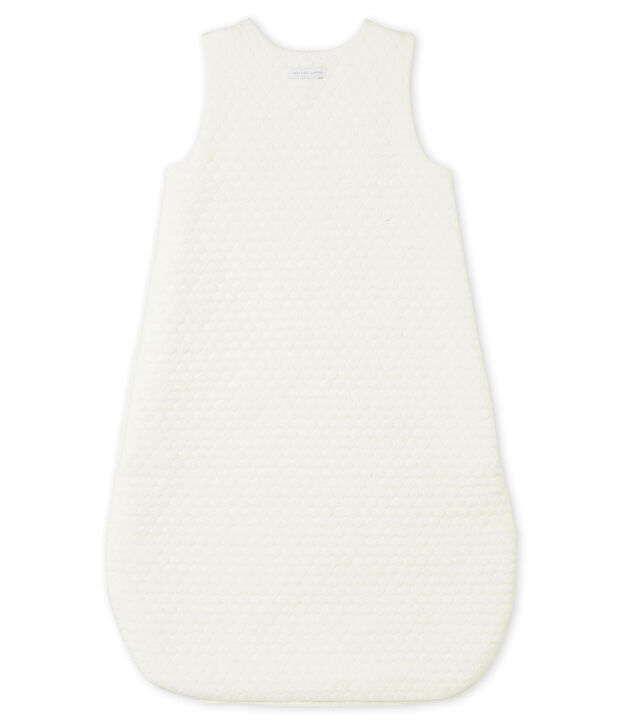 Sacco nanna in tubique matelass&eacute; beb&eacute; unisex bianco