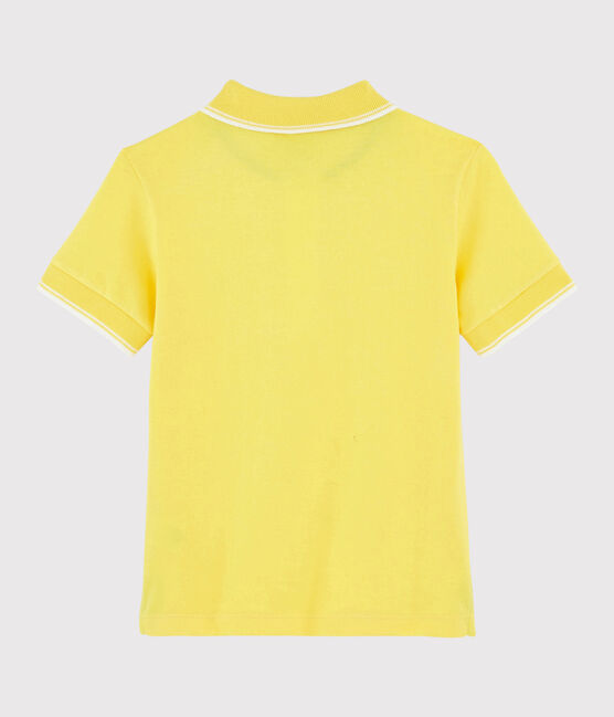 Polo manica corta in jersey bambino giallo RAIPONCE