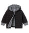 Piumino con zip bebè maschio in tubique trapuntato grigio CITY CHINE