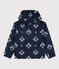 Giacca a vento in tessuto riciclato unisex blu MEDIEVAL/bianco MARSHMALLOW