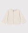 Cardigan a tinta unita in jersey spesso per neonati beige MONTELIMAR CHINE