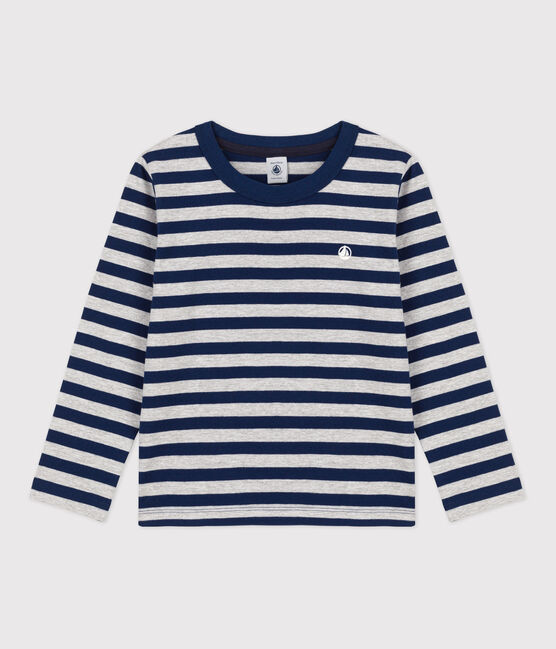 T-shirt bambino a maniche lunghe in cotone blu MEDIEVAL/ FUMEE