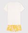 Pigiama corto bambino in cotone bianco MARSHMALLOW/ ORGE