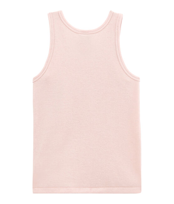 Canotta per bambina in lana e cotone rosa JOLI