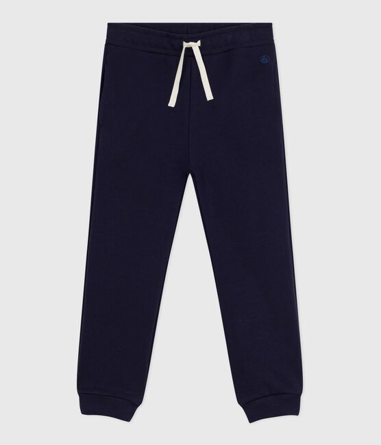 Pantaloni da jogging in molleton bambina blu SMOKING
