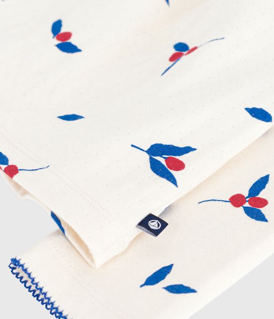 Abito a maniche lunghe in cotone bambina MILK/ MULTICO