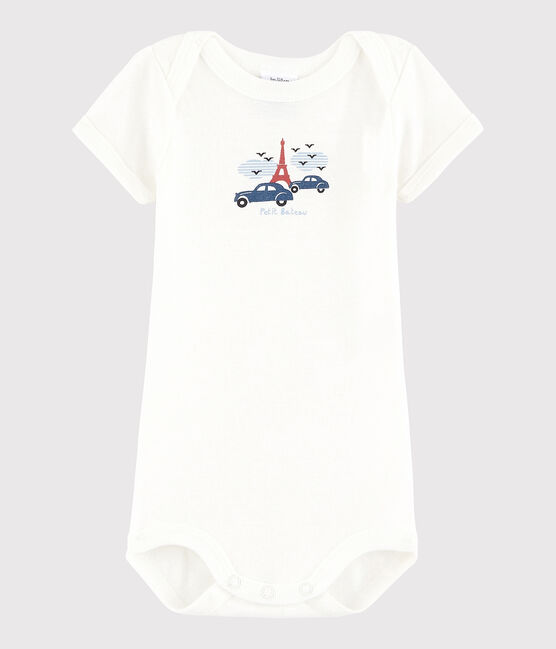 Body a manica corta bebè unisex bianco MARSHMALLOW