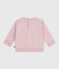 Felpa in cotone con ricamo Petit Bateau neonato rosa JOLI