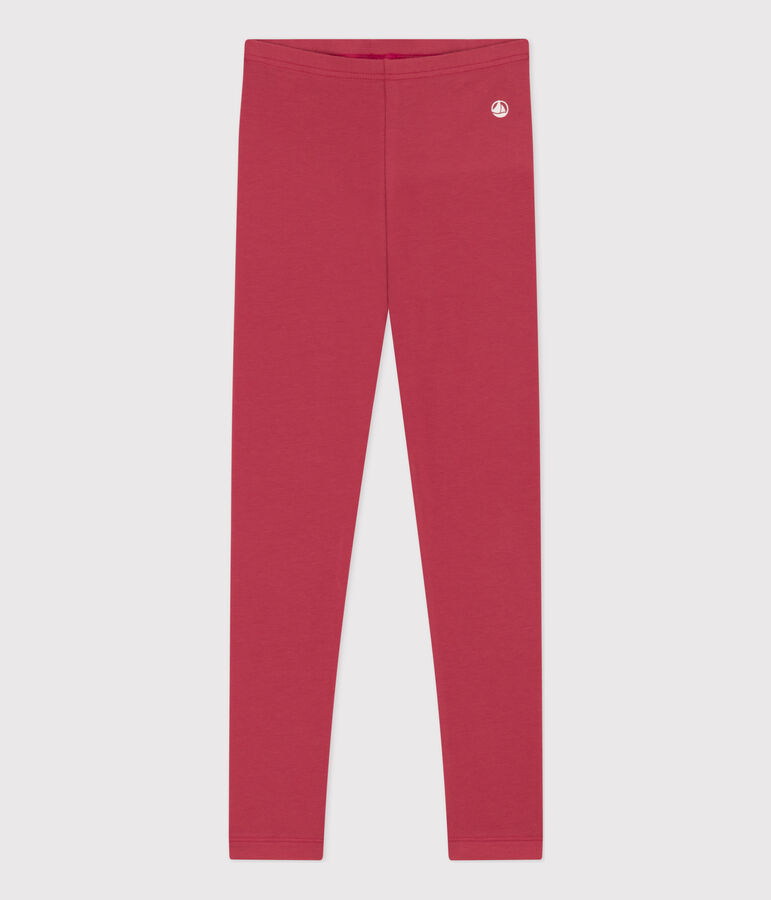 Jeggings bambina in jersey elasticizzato rosa
