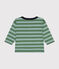 T-shirt bebè a maniche lunghe in jersey sottile verde PALMERAIE/ PAUL