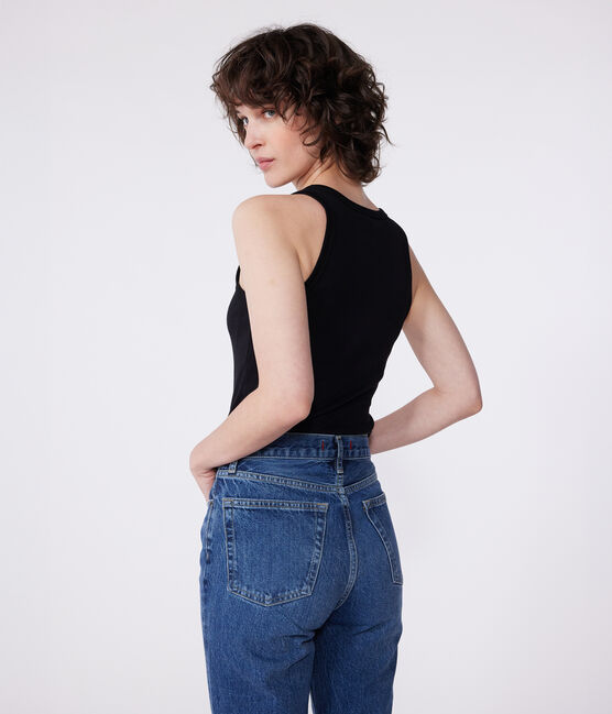 Canotta Iconica in cotone donna nero BLACK