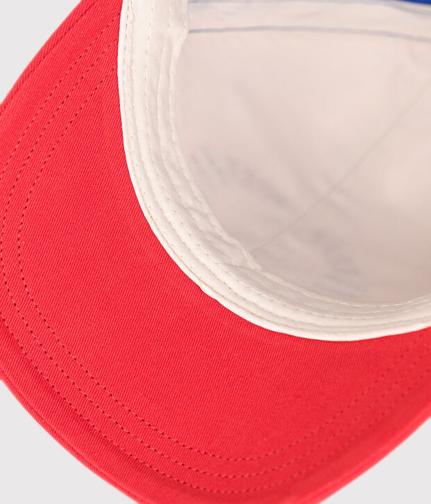 Berretto in cotone team sport bambino rosso/rosso