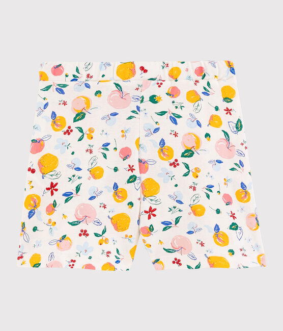 Shorts in cotone bambina bianco MARSHMALLOW/bianco MULTICO