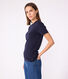 T-shirt Iconica a maniche corte a coste tinta unita donna