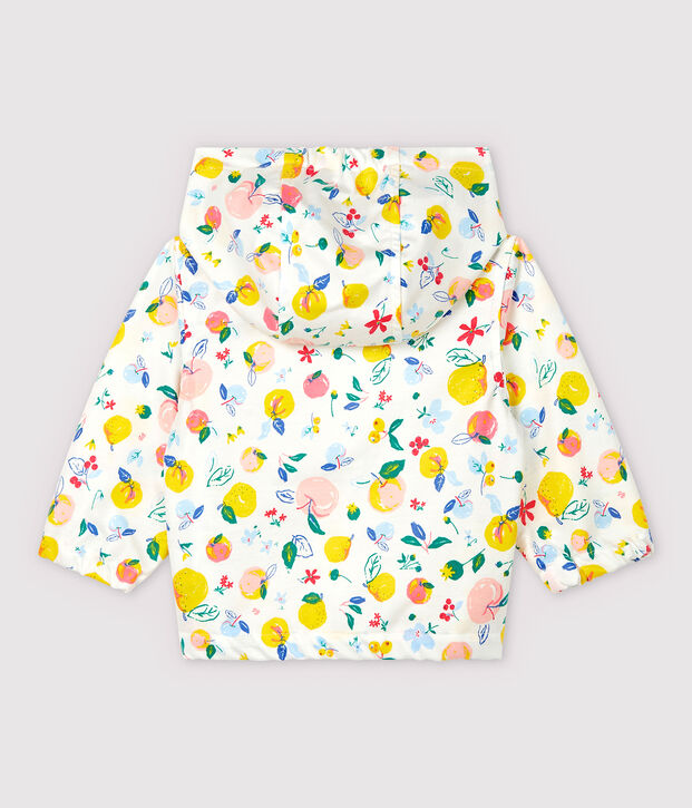 Giacca a vento in maglia spalmata beb&egrave; maschio bianco/multicolore