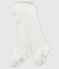 Collant traforato bebè femmina bianco MARSHMALLOW