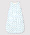Sacco nanna barche bebè in cotone biologico bianco MARSHMALLOW/blu COOL