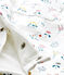 Tutina in tubique stampata per bebé femmina bianco LAIT/bianco MULTICO