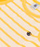 Abito smanicato in cotone bambina giallo AVALANCHE/bianco DAISY