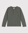 T-shirt a maniche lunghe in cotone bambino  verde THUYA