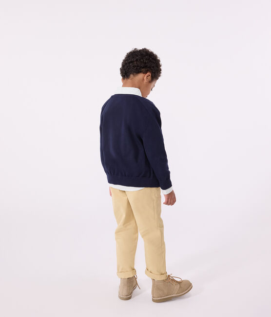 Cardigan in cotone bambino blu SMOKING