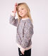 Felpa in cotone stampato bambina