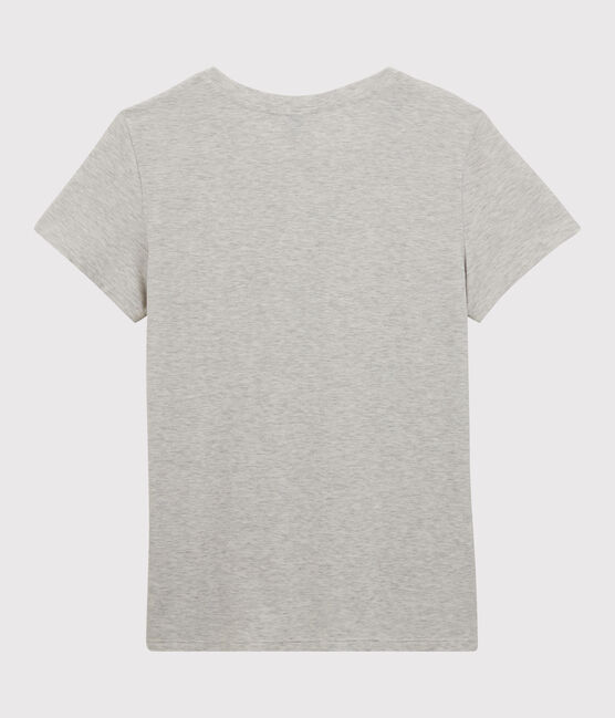 T-shirt LE CLASSIQUE girocollo in cotone Donna grigio BELUGA CHINE