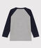 T-shirt maniche lunghe in jersey bambino grigio SUBWAY/blu SMOKING