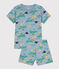 Pigiama corto in cotone con fantasia esploratore per bimbi, unisex ENNEIGE/ MULTICO