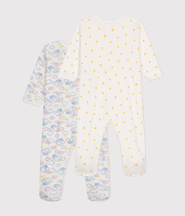 Set di 2 pigiami beb&egrave; in cotone multicolore