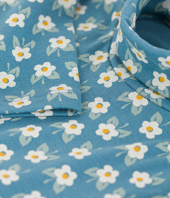 Dolcevita fantasia a fiori in cotone bambina POLOCHON/ MULTICO