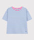 T-shirt LE BOXY in cotone rigato donna