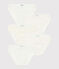 Set di 5 slip bambina in cotone a cuoricini variante 1